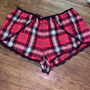 Victoria secret plaid sleep shorts